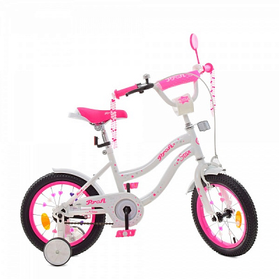 Велосипед дитячий PROF1 Star рожевий Y1494