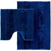 Набор ковриков Dariana для ванной комнаты Матрас 50х55 см+80х55 см, синий