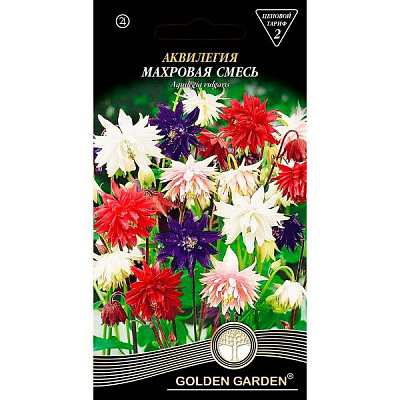 Насіння Golden Garden аквілегія Махрова суміш 0,2 г