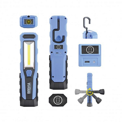 Лампа 11320 лампа інспекційна Brevia голубой