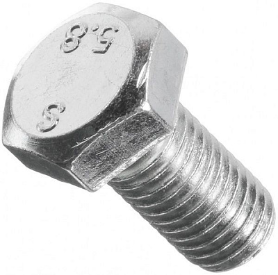 Болт метричний DIN 933 12x25 мм 2 кг клас міцності 5,8 Expert Fix