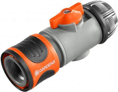 Коннектор с аквастопом Gardena 13 мм (1/2)