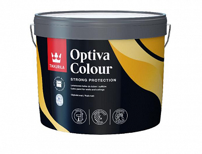 Фарба латексна TIKKURILA Optiva Colour База А мат біла 9л 13кг