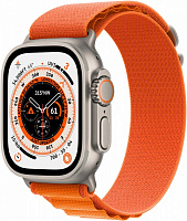 Смарт-годинник Apple Watch Ultra GPS + Cellular, 49mm Titanium Case with Orange Alpine Loop -Large