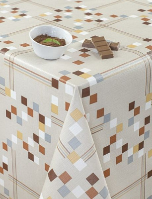 Скатерть Лайт 4730920а20 130x200 см серо-коричневый УкрСкат 