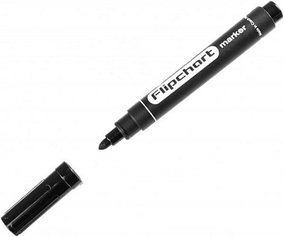 Маркер перманентный Centropen для флипчарта 2.5 мм черный 