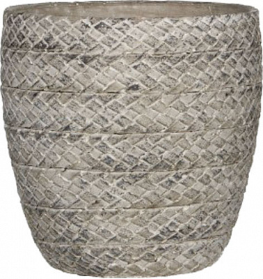 Горшок керамический Edelman Alma круглый 3,3л серый (59052) 