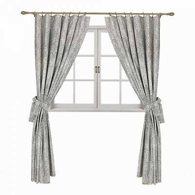 Штора PERLA Вензель срібло La Nuit