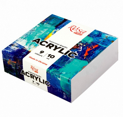 Акрил для декора Color 9 x 10 мл Rosa Start