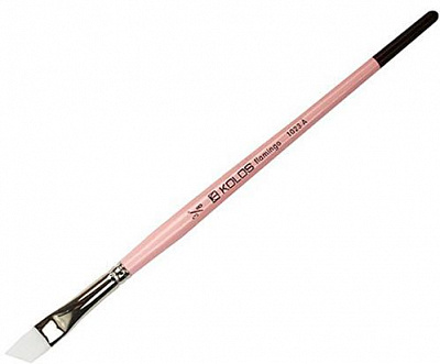 Пензель кутовий синтетика Flamingo 1023A № 3/8 Kolos
