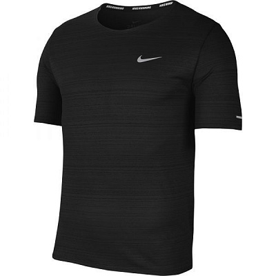 Футболка Nike M NK DF MILER TOP SS CU5992-010 р. 2XL черный
