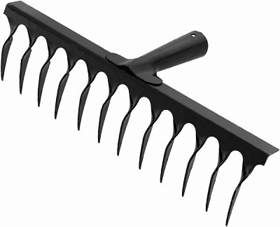 Граблі зубчасті Водолій без держака 12 кручених зубів