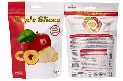 Снеки Spektrumix слайси яблучні (червоне яблуко) 50 г