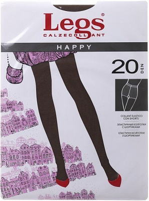 Колготки жіночі Legs 101 HAPPY 20 den daino р. 1 / 2 засмага