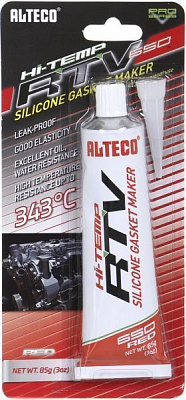 Герметик силіконовий Alteco RTV 343С червоний 85 г