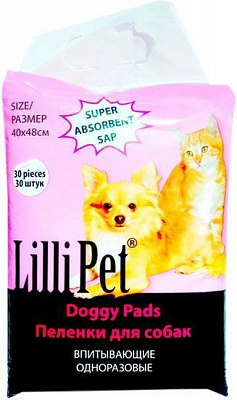 Пеленки одноразовые Lilli Pet 40x48 см 30 шт.