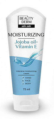 Крем день-ночь Beautyderm Moisturizing Увлажняющий крем для лица, рук та тела 75 мл