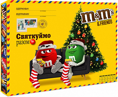 Набор подарочный M&M's 2021 M&M's&Friends L Бандероль 11 шт 316 г