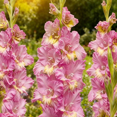 Луковица Гладиолус гофрированный Happy Disco 3 шт. Яскрава