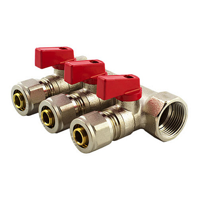 Колектор FADO S.r.l з кульовими кранами і з фітингом 1