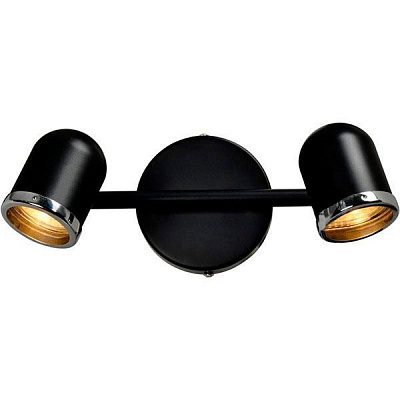 Accento lighting ALIN-Amelie-1 2x50 Вт GU10 хром/черный 