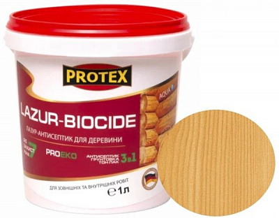 Лазур-антисептик Protex 3 в 1 сосна шовковистий мат 1 л
