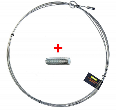 Проволока для чистки дымохода Ecodym с переходником 8 м