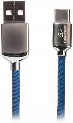 Кабель CABELEXPERT USB Type-C 1 м синій (CCPB-C-USB-07B)