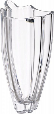 Ваза Vulcano стеклянная прозрачная 30,5 см Bohemia