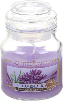 Свеча в банке лаванда d95 h85