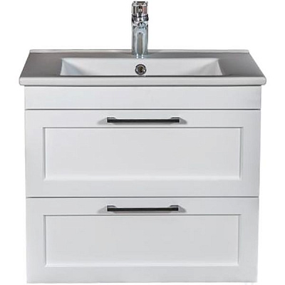 Тумба подвесная ScandiSPA Inari белый мат с умывальником Arte 65 см