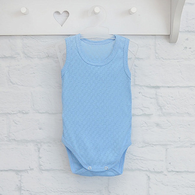 Боди-майка для мальчика Blanka р.80 синий 110187 