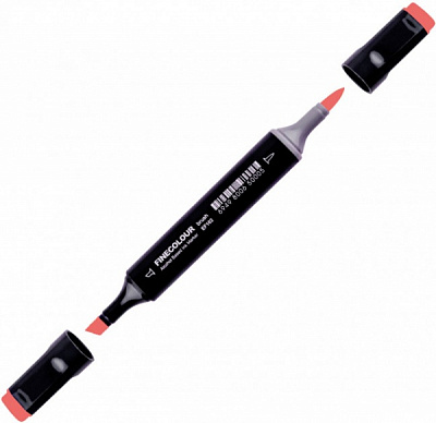 Маркер спиртовой FINECOLOUR EF102-404N красный лосось 