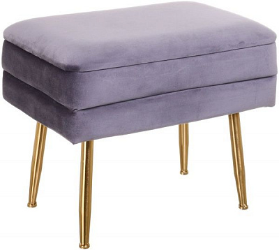 Скриня-пуф Yves 50х34,5х42 см темно-сірий