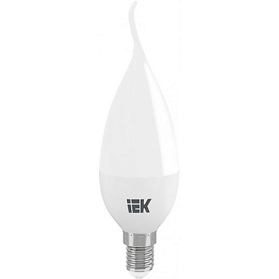 Лампа светодиодная IEK ECO 7 Вт CA35 матовая E14 220 В 3000 К 