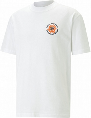 Футболка Puma DOWNTOWN GRAPHIC TEE 53918102 р.M белый