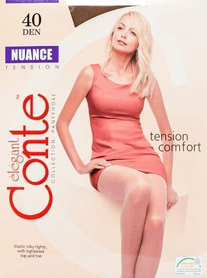 Колготки Conte NUANCE 40 den bronz р. 4 бронзовий