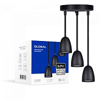 Светильник светодиодный Global GPL-01C 4100K 3x21 Вт черный 