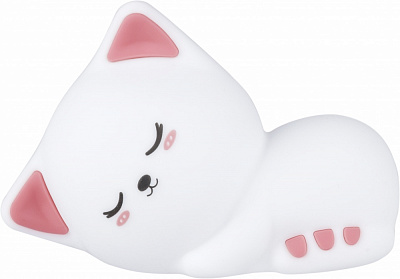 Ночник Sensio аккумуляторный Котик RGB сенсор 1200mАh 76x158x106 мм белый LP-257019