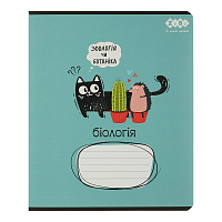 Тетрадь предметная CRAZY CAT 48 лист. клетка биология KIDS LINE ZiBi