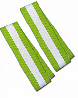 Повязка нарукавная светоотражающая 0,9 мм 4x35 см флуорисцентно-зеленая (2 шт.) 