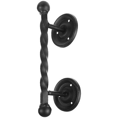 Ручка-скоба з кульками під шуруп чорна матова чорний матовий