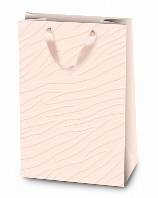 Пакет подарунковий 47х32х15 пудровий