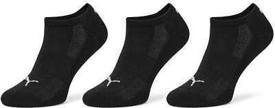 Носки Puma UNISEX CUSHIONED SNEAKER 3P 93862603 р.43-46 черный 2 шт.
