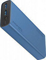 Зовнішній акумулятор (Powerbank) Promate Bolt-20 10Вт 2xUSB 20000 mAh blue (bolt-20.blue) 