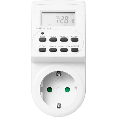 Таймер с розеткой Expert E-TE-7x24x3,6kW-F