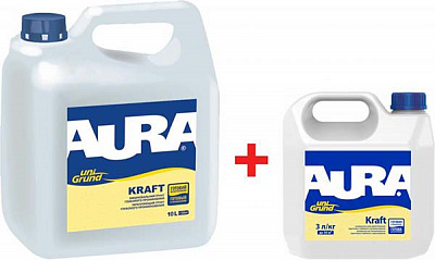 Ґрунтовка глибокопроникаюча Aura Unigrund Kraft 10 л + 3 л у дарунок