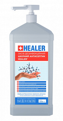 Антисептик для кожи HEALER с дозатором 1 л