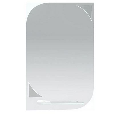 Зеркало Хаст Лепесток 40x69x0.4 см с полочкой