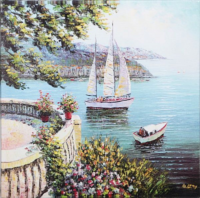 Репродукция Современный город 28-23 28x28 см 